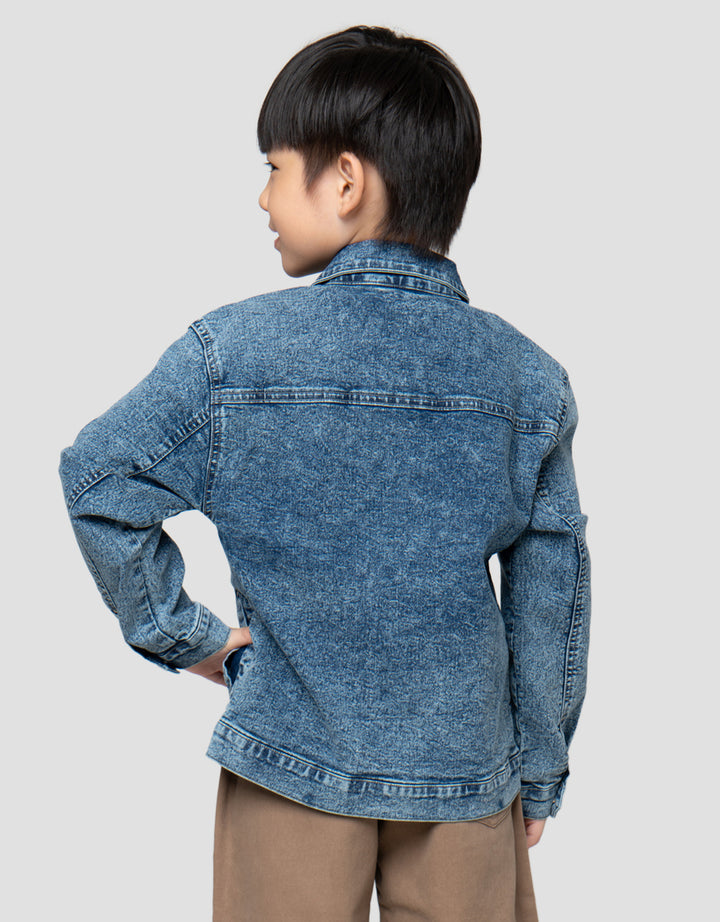 Little M Cut Sewn Jaket Denim Anak Laki-Laki