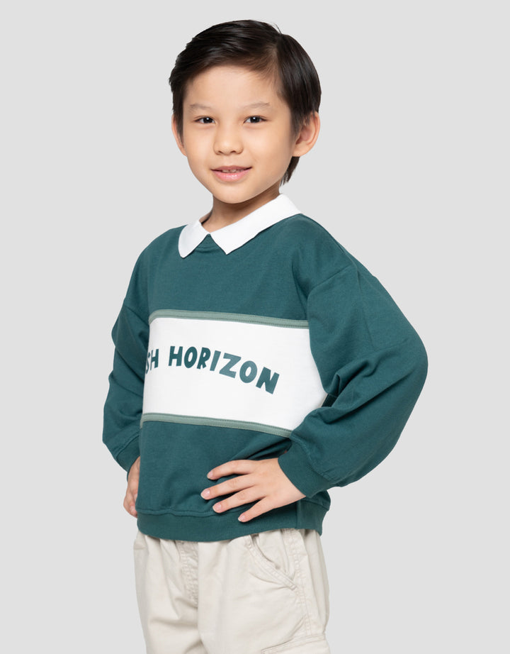Little M Cut Sewn Apl Sweater Oversize Anak Laki-Laki