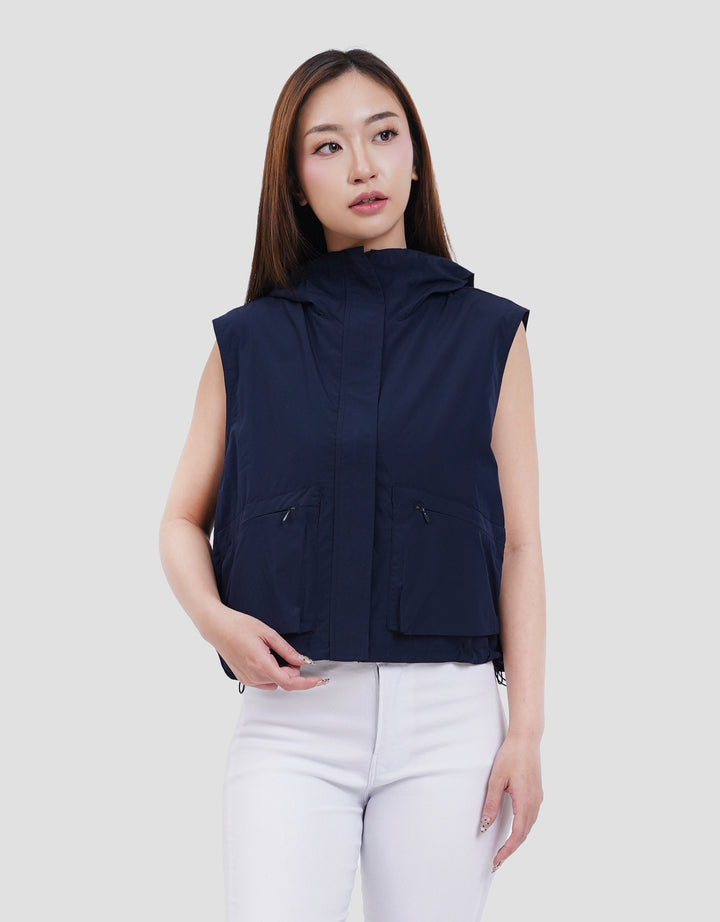 SUKO PARASUT HOODIE VEST TASLAN ROMPI WANITA