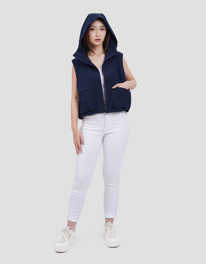 SUKO PARASUT HOODIE VEST TASLAN ROMPI WANITA