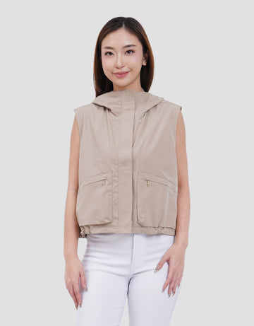 SUKO PARASUT HOODIE VEST TASLAN ROMPI WANITA