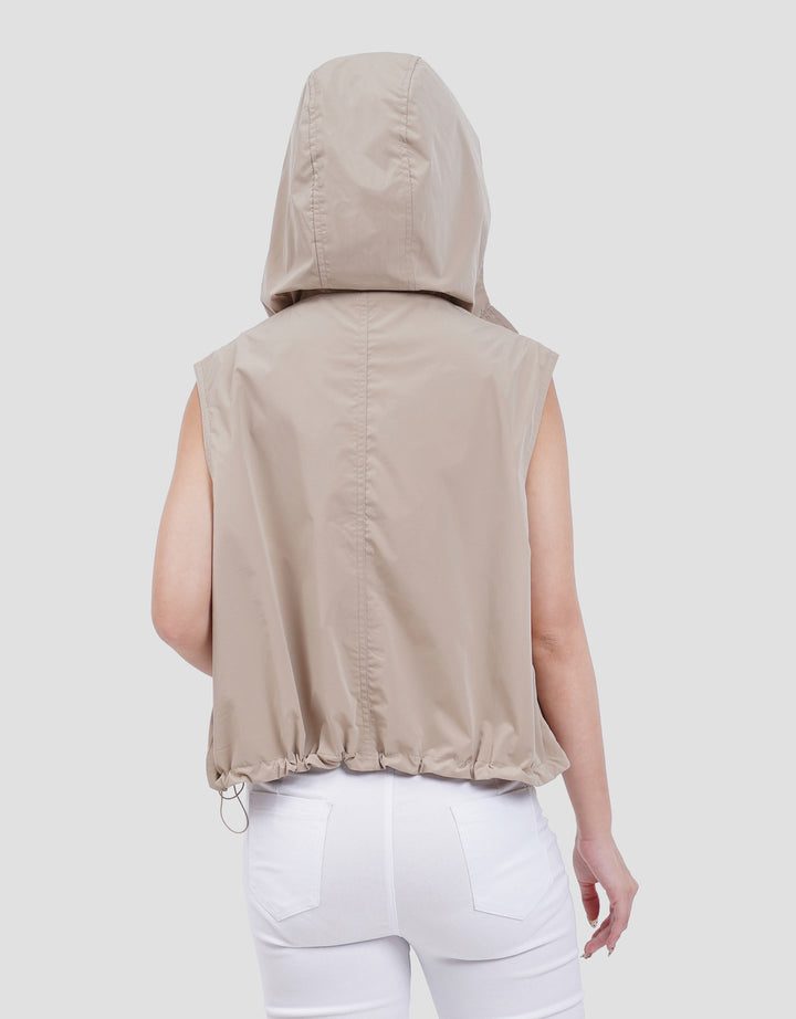 SUKO PARASUT HOODIE VEST TASLAN ROMPI WANITA