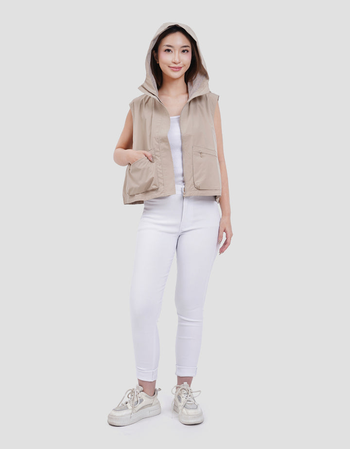 SUKO PARASUT HOODIE VEST TASLAN ROMPI WANITA