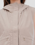 SUKO PARASUT HOODIE VEST TASLAN ROMPI WANITA