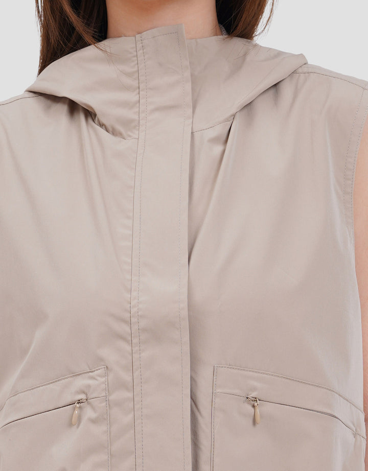 SUKO PARASUT HOODIE VEST TASLAN ROMPI WANITA