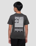 MARVEL CAPTAIN AMERICA FLAG KAOS ANAK LAKI-LAKI