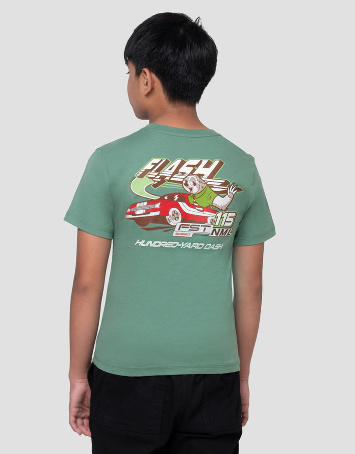 DISNEY ZOOTOPIA FLASH CAR KAOS ANAK LAKI-LAKI