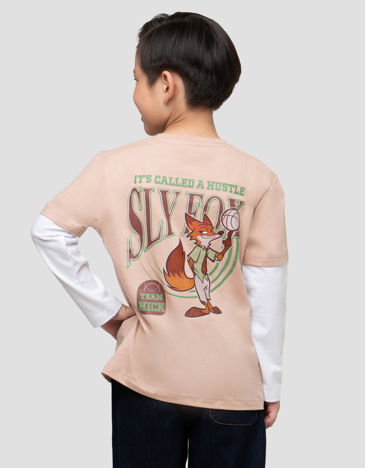 DISNEY ZOOTOPIA SLY FOX KAOS ANAK LAKI-LAKI