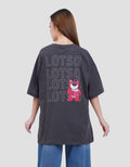 Disney Print Wash Lotso Kaos Oversize Wanita