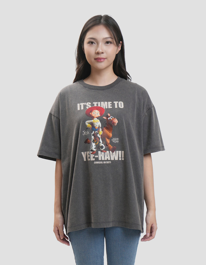 Disney Print Wash Toy Story Kaos Oversize Wanita