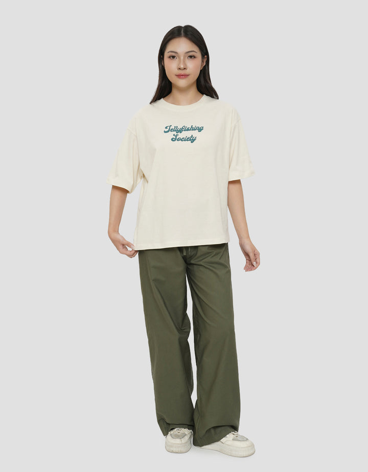 NEVADA SPONGEBOB JELLYFISHING SOCIETY KAOS OVERSIZE WANITA