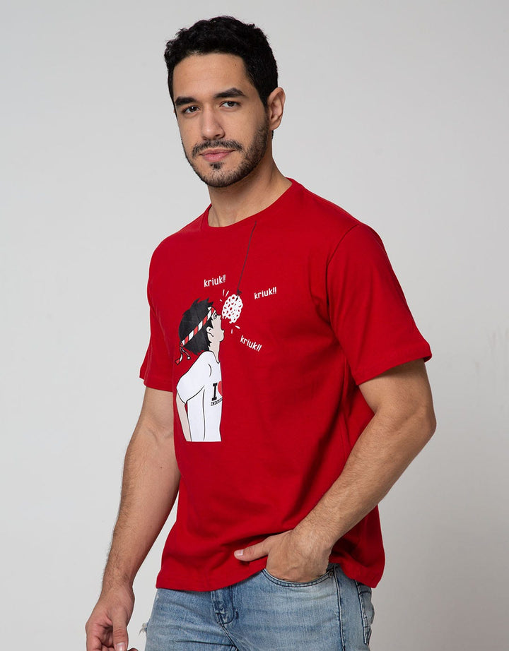 T Zone Short Sleeve T-Shirt Seasonal Lomba Kerupuk