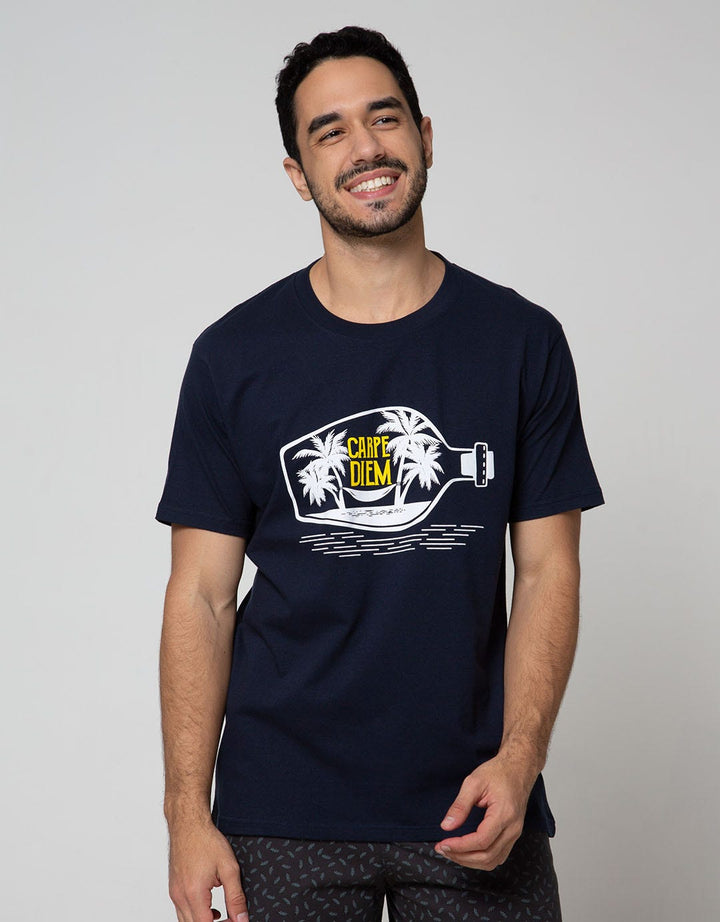 T Zone Short Sleeve T-Shirt Big Size Print Theme Summer Tropical