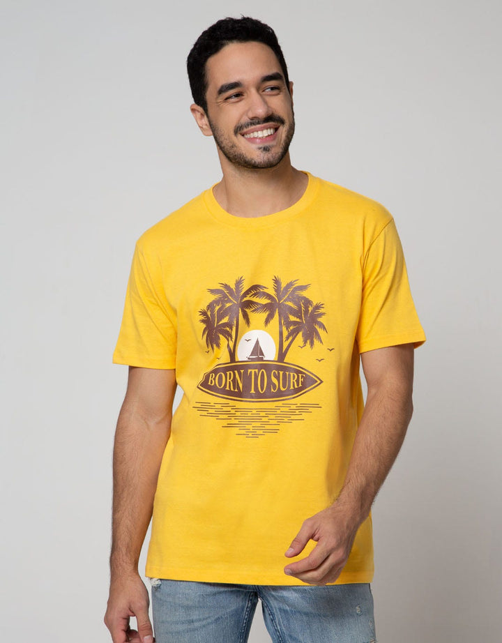T Zone Short Sleeve T-Shirt Big Size Theme Summer Tropical