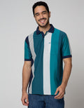 Cole Short Sleeve Polo Shirt Vertical Small Block