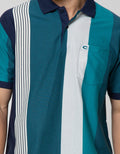 Cole Short Sleeve Polo Shirt Vertical Small Block