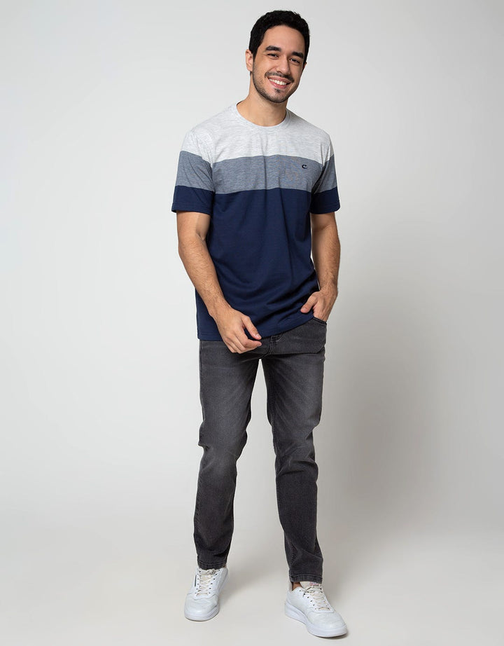 Cole Short Sleeve T-Shirt Stripe Eng Blok Sum