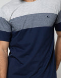 Cole Short Sleeve T-Shirt Stripe Eng Blok Sum