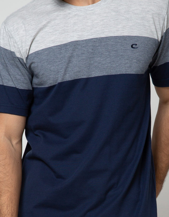 Cole Short Sleeve T-Shirt Stripe Eng Blok Sum