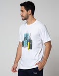 Cole Short Sleeve T-Shirt Print Nat Tree 2 Tone