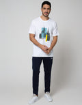 Cole Short Sleeve T-Shirt Print Nat Tree 2 Tone