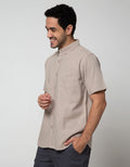 Cole Short Sleeve Shirt Cotton Slub 2 Pocket