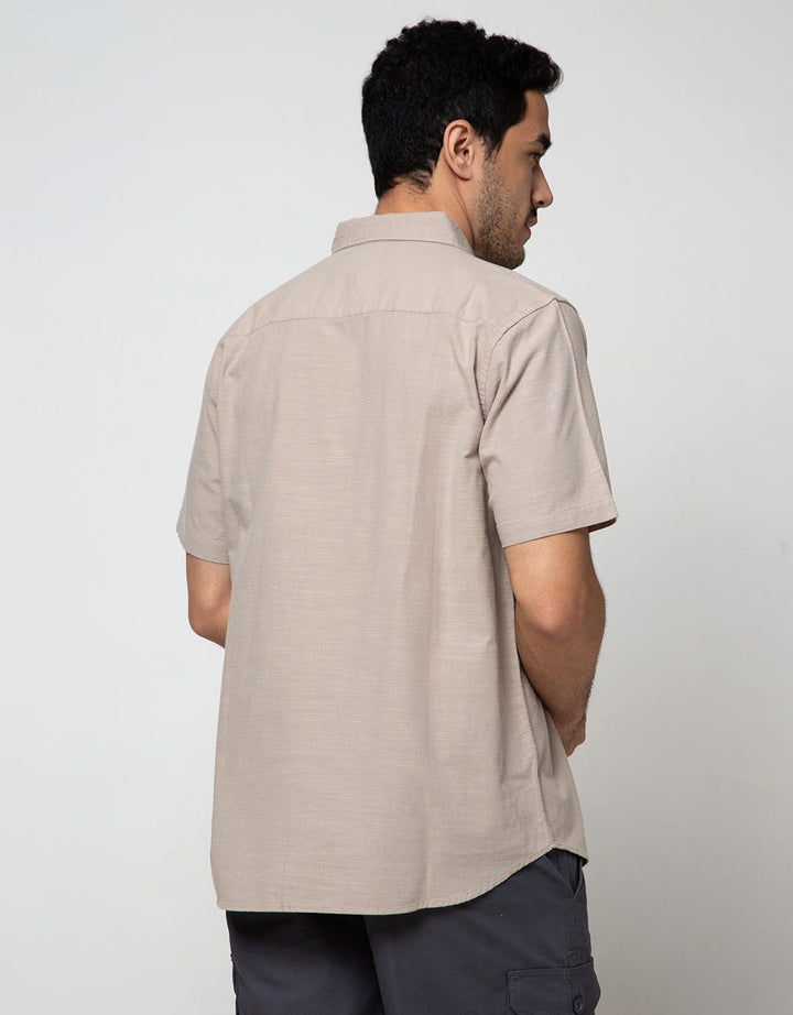 Cole Short Sleeve Shirt Cotton Slub 2 Pocket