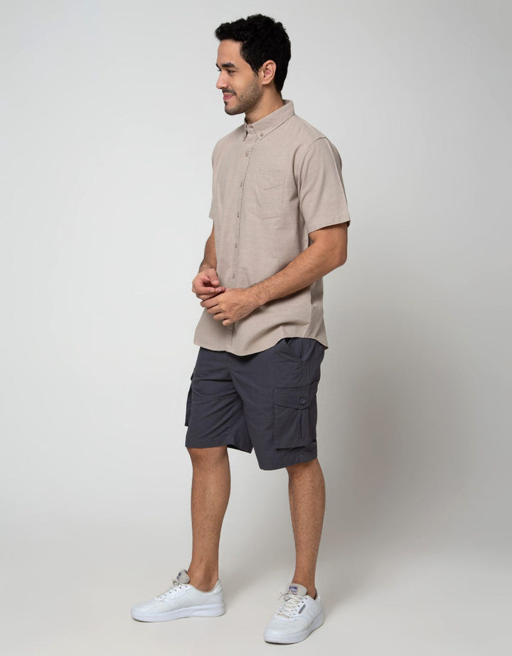 Cole Short Sleeve Shirt Cotton Slub 2 Pocket
