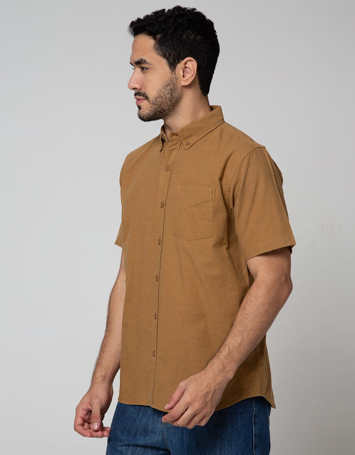 Cole Short Sleeve Shirt Cotton Slub 2 Pocket