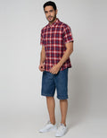 Cole Short Sleeve Shirt Oxford Med Check