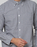 Cole Long Sleeve Oxford Shirt Small Cheack 2 Pocket