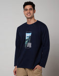 Cole Sweatshirt Interlock Print Nat