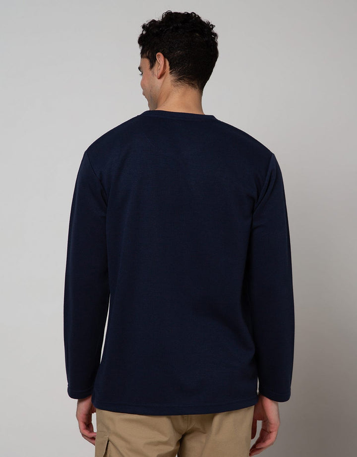 Cole Sweatshirt Interlock Print Nat