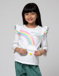 Little M Long Sleeve  T-Shirt Rainbow Awan Pompom & Tassel