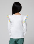 Little M Long Sleeve  T-Shirt Rainbow Awan Pompom & Tassel