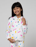 Little M Jacket Full Print Grafitti