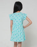 Little M Unicorn Tone On Midi Dress for Girls