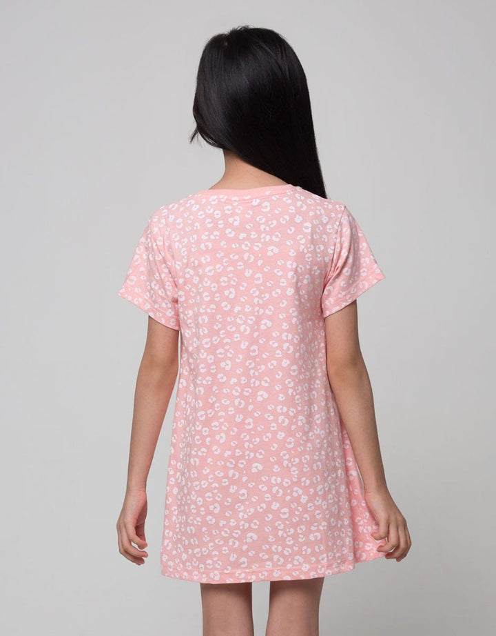 Little M Leopard Midi Dress Anak