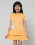 Little M Hoodie Ruffle Midi Dress Anak Perempuan