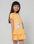 Little M Hoodie Ruffle Midi Dress Anak Perempuan