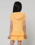 Little M Hoodie Ruffle Midi Dress Anak Perempuan