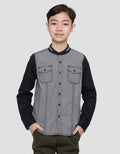 Cardinal Kids Boy Two Tone Color Kemeja Koko Anak Laki-Laki