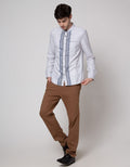 Watchout Jeans Embro Side Baju Koko Pria