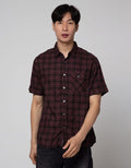 Watchout Casual Full Plaid Kemeja Pria