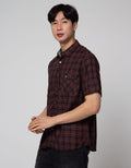 Watchout Casual Full Plaid Kemeja Pria