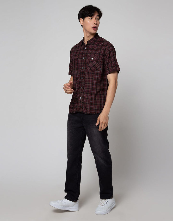 Watchout Casual Full Plaid Kemeja Pria