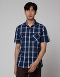 Watchout Casual Full Plaid Kemeja Pria