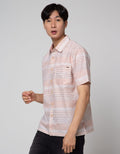 Watchout! Casual Short Sleeve Shirts Stripe