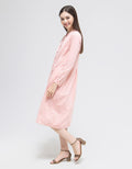 Triset Casual Plain Midi Dress Wanita