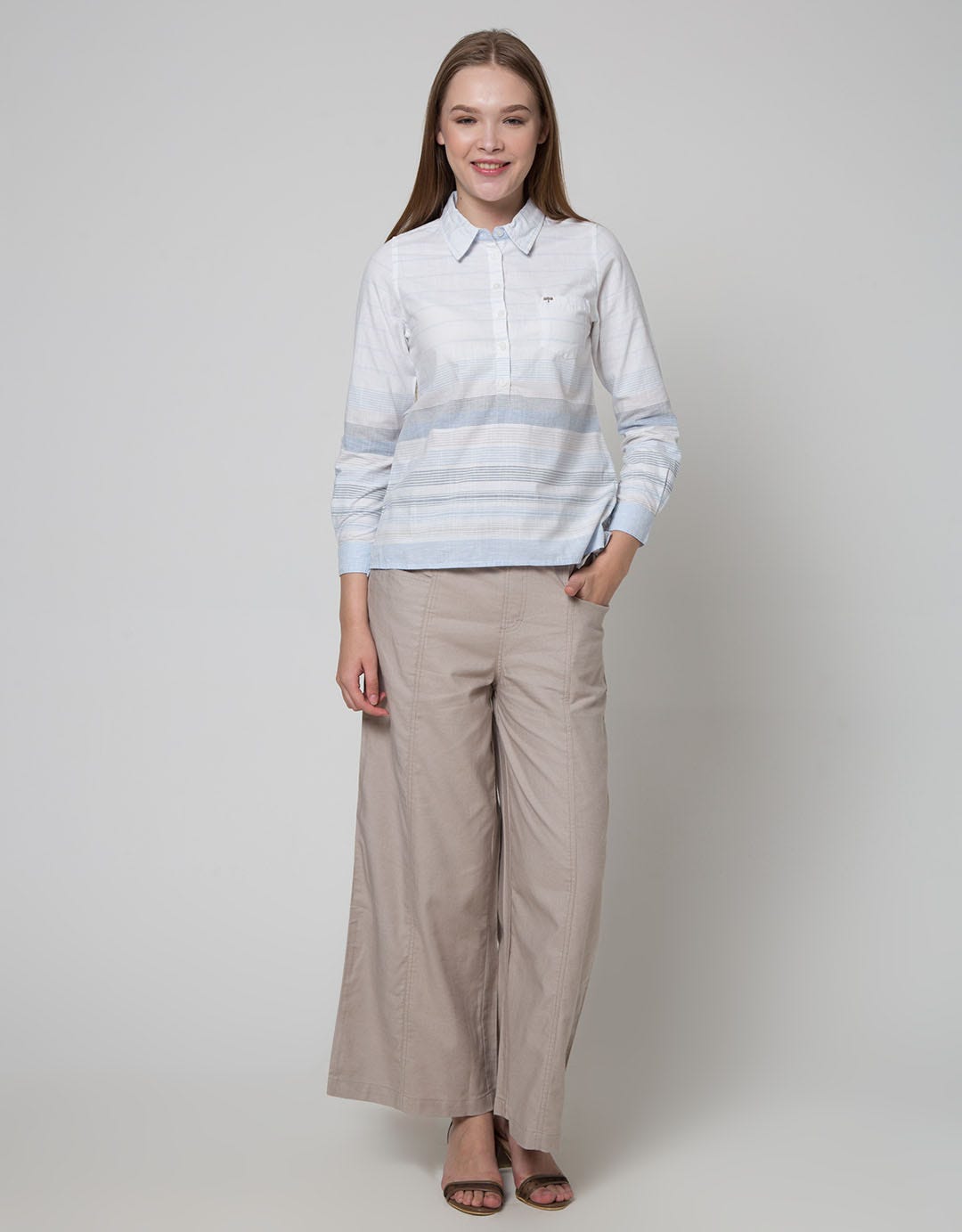 Triset Blouse Strippy Blouse Women